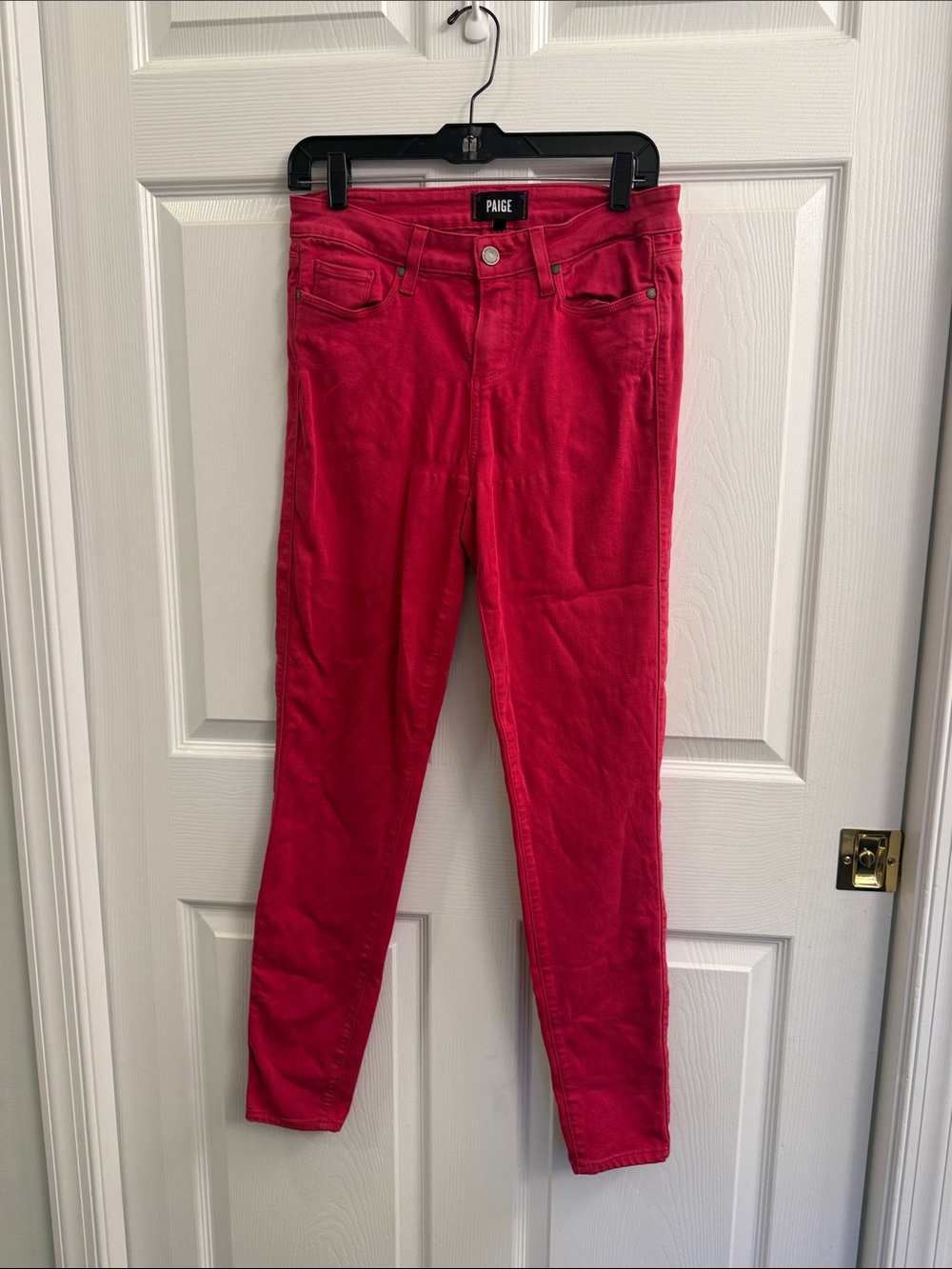 PAIGE Vibrant Pink Skinny Jeans Verdugo Extra Skinny